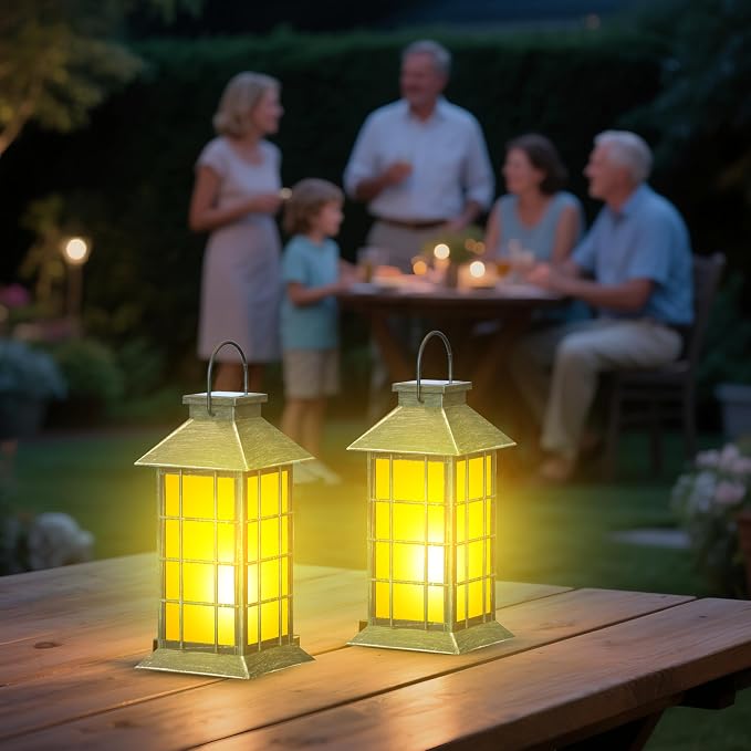 2 Pack 13" Bronze Solar Lantern - Image 7