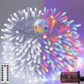 Cool White to Multicolor Color Changing 100 LED 33FT Connectable Christmas by SANJICHA