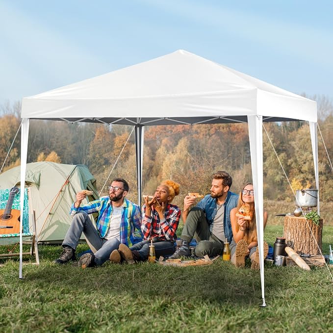 VINGLI 10x10 Pop Up Canopy Tent, Outdoor Tent Canopy Foldable Portable Canopies - Image 2