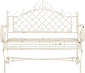 Safavieh PAT5017A Collection Adina Antique White Wrought Iron 51.25" Outdoor by SAFAVIEH