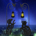 Solar Dog and Cat Lantern Garden Stakes by Unknown