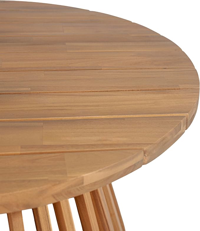 Merax Outdoor Acacia Wood Conversation Set - Image 6