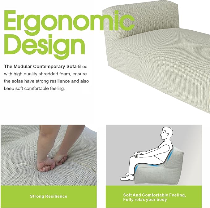 Outdoor Bean Bed Chair Sun Lounger, Outdoor Couch Sofa - Image 4