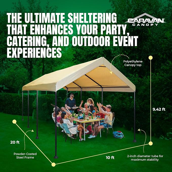Caravan Canopy Mega Domain Carport - Image 3