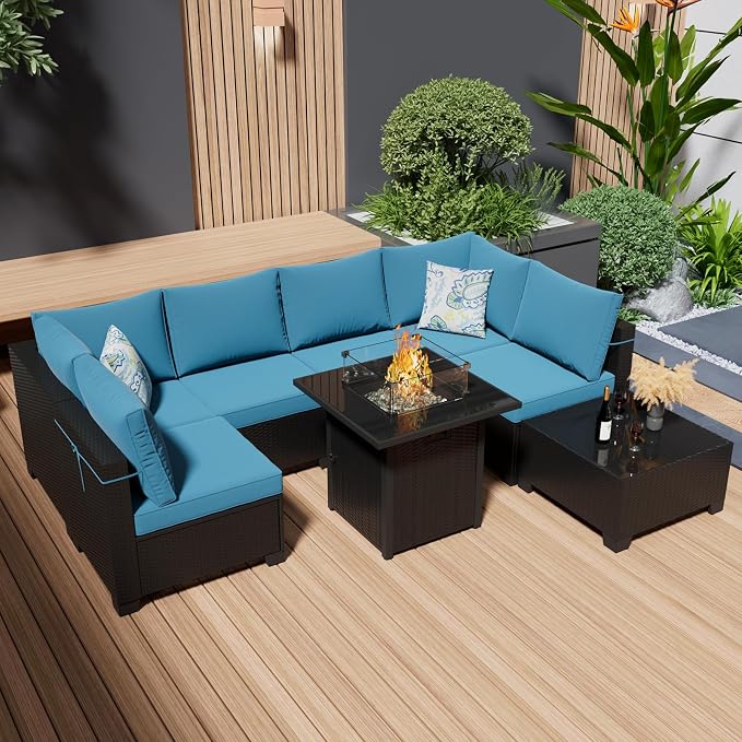 8 Piece Patio Furniture Set - Image 9