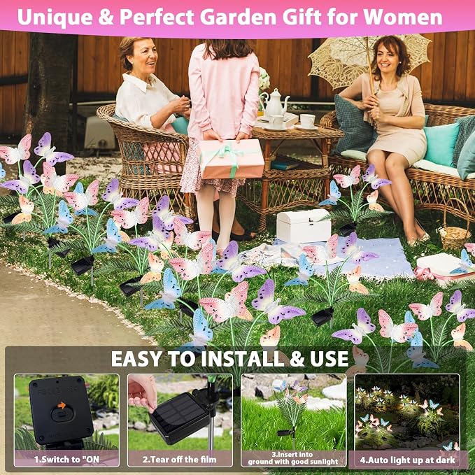 Solar Lights Outdoor Decorations Waterproof Newest Solar Garden Lights - Image 7