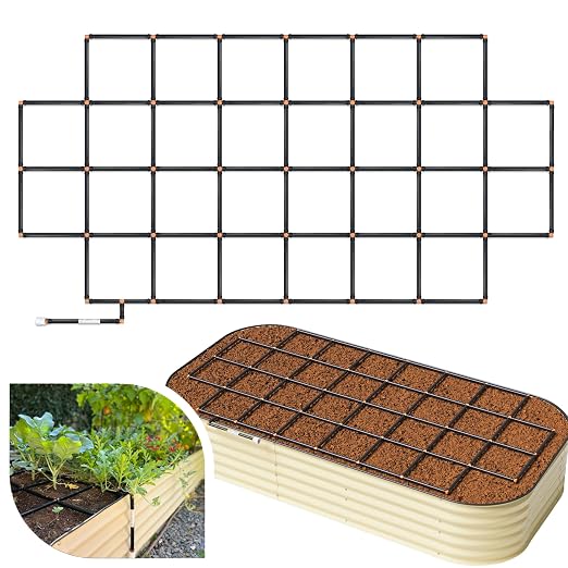 Garden Grid Watering System | Raised Garden Bed Drip Irrigation System – But by GardenInMinutes