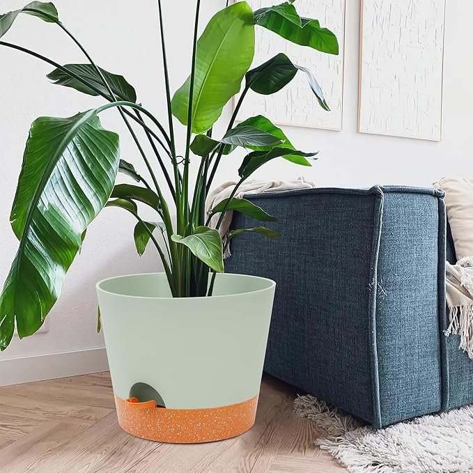 GARDIFE 12 inch Plant Pots, Self Watering Pots, Large Plastic Flower pots - Image 4