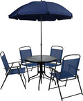 Flash Furniture Nantucket 6-Piece Patio Dining Set by FlashFurniture