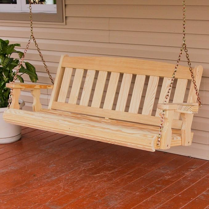 Amish Casual Heavy Duty 800 Lb Mission Treated Porch Swing - Image 2