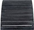 Safavieh PAT6701K Outdoor Collection Mopani Ottoman, Dark Slate Grey by SAFAVIEH