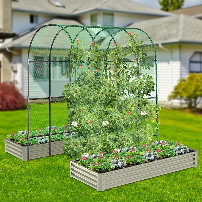 Garden Arch Trellis, Metal Arch Trellis - Image 5