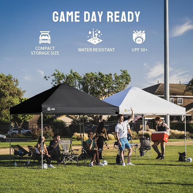 CROWN SHADES 8x8 Pop Up Canopy, Patented Center Lock One Push Instant Popup - Image 7