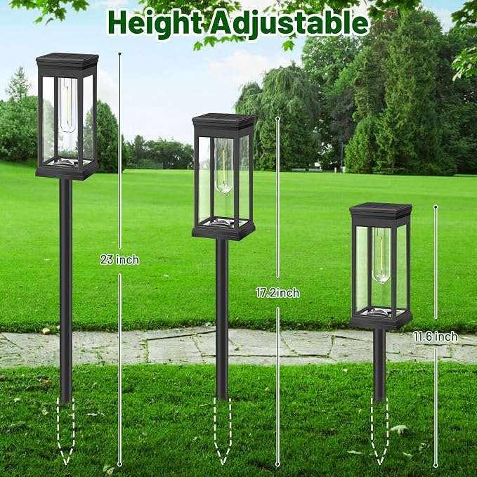 BesLowe Upgraded Solar Pathway Lights Outdoor, Super Bright Outside Lights - Image 6
