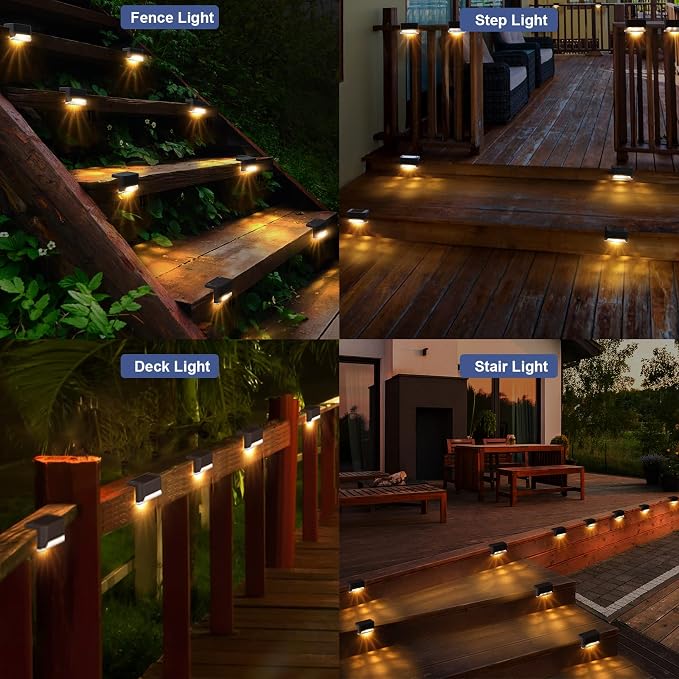 pearlstar Solar Deck Lights Outdoor, 24 Pack Solar Deck Lights Outdoor - Image 5