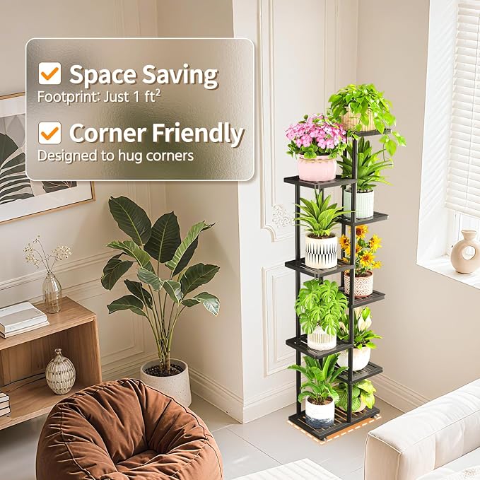 LASZOLA 7 Tier Plant Stand Indoors Outdoors - Image 6
