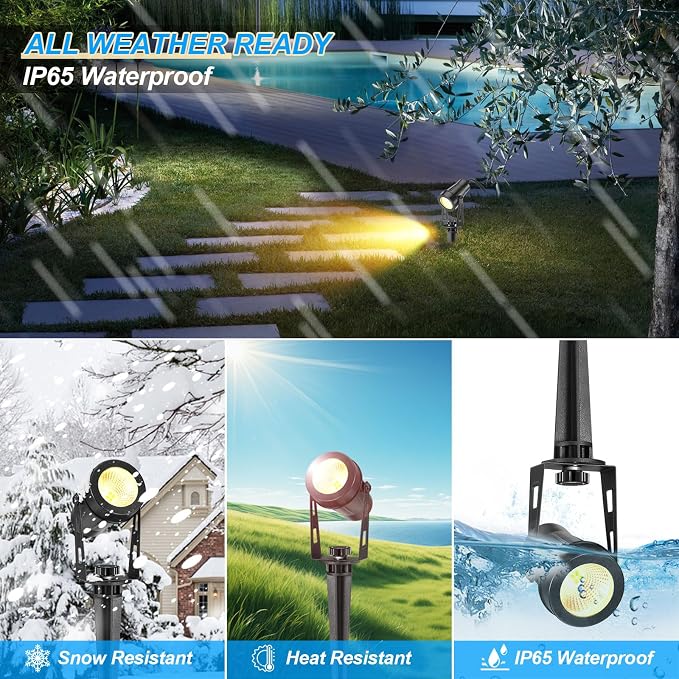 Solar Spot Lights Outdoor, 4-in-1 Landscape Lights - Image 6