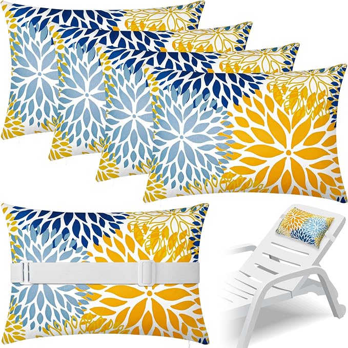 4 Pcs Chaise Lounge Pillow by Lineshading