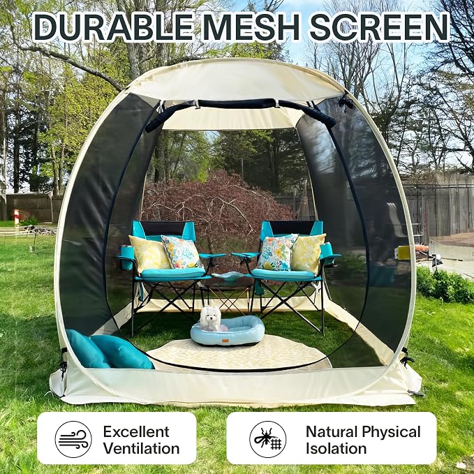 Alvantor® Screen House Gazebo, Pop Up Igloo Screened Canopy Tent - Image 4