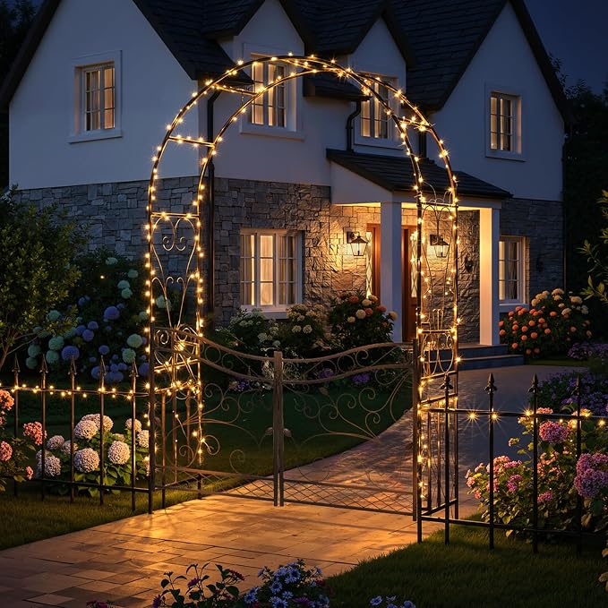 VINGLI Garden Arbor Arch, Wedding Arch Archway - Image 3