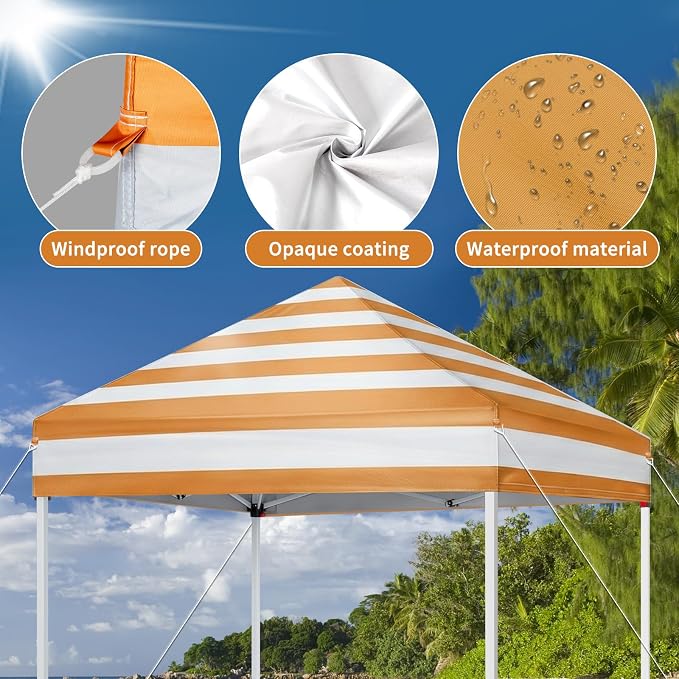 Outvita 5x5ft Pop Up Canopy Tent, Outdoor Instant Shelter Folding Canopy - Image 4