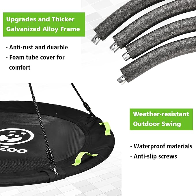 48 inch Tree Swing, Larger Saucer Flying Swing - Image 2