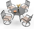 PHI VILLA 5 Pieces Outdoor Dining Set by PHIVILLAThepioneerofcomfortablehouseholdsupplies