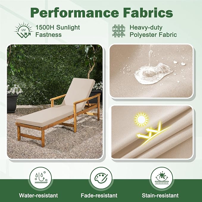 Chaise Lounge Cushions Outdoor, Outdoor Chaise Cushion - Image 5