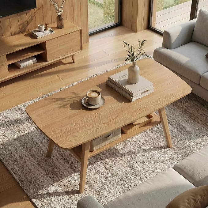 Wood Coffee Table - Image 9