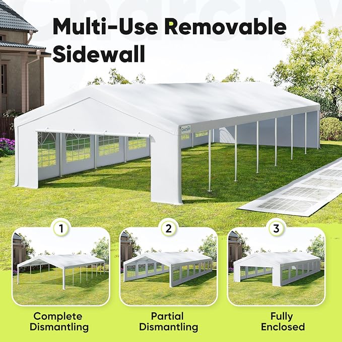 Quictent 20x50ft Heavy Duty Party Tent Outdoor Canopy Tent Carport Wedding - Image 4