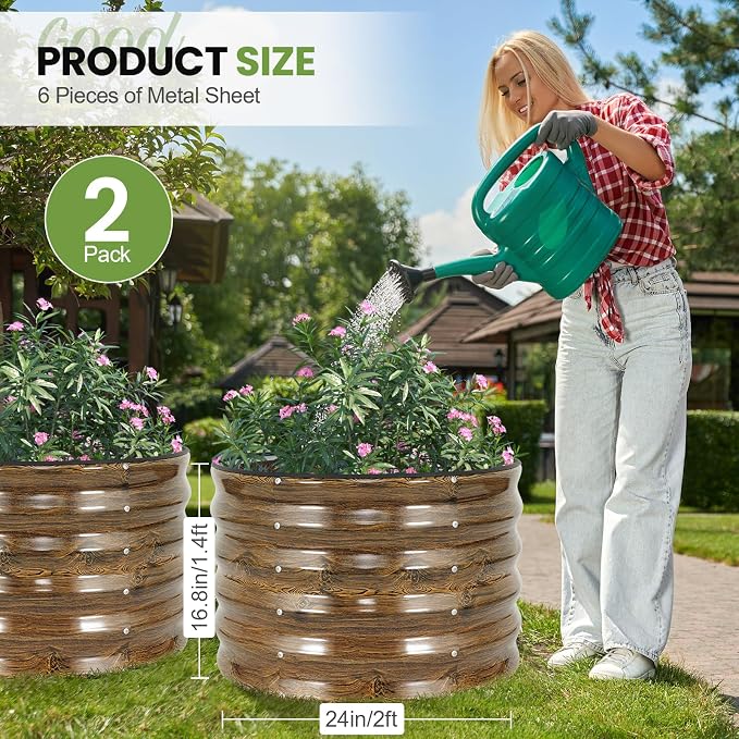 G GOOD GAIN Round Raised Garden Bed - Image 2