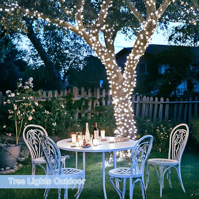 JMEXSUSS 800 LED White Christmas String Lights Outdoor, String Twinkle Lights - Image 6