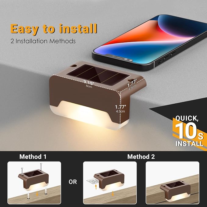 SOLPEX Solar Deck Lights, Solar Step Lights - Image 5