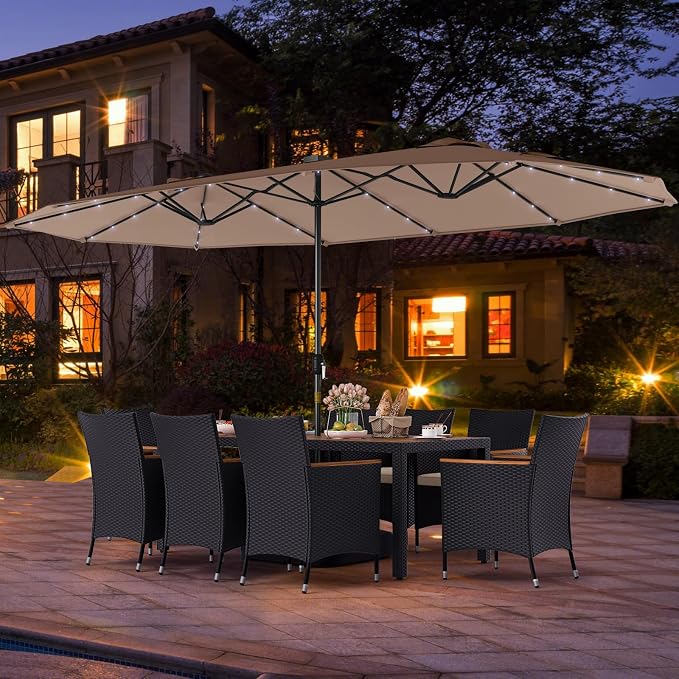 Tangkula 11 Pieces Patio Dining Set - Image 4