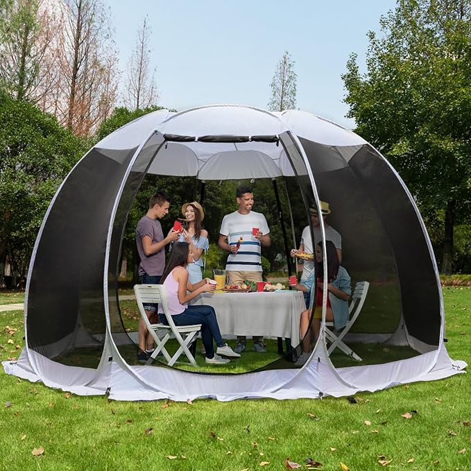 Alvantor® Screen House Gazebo, Pop Up Igloo Screened Canopy Tent by Alvantor