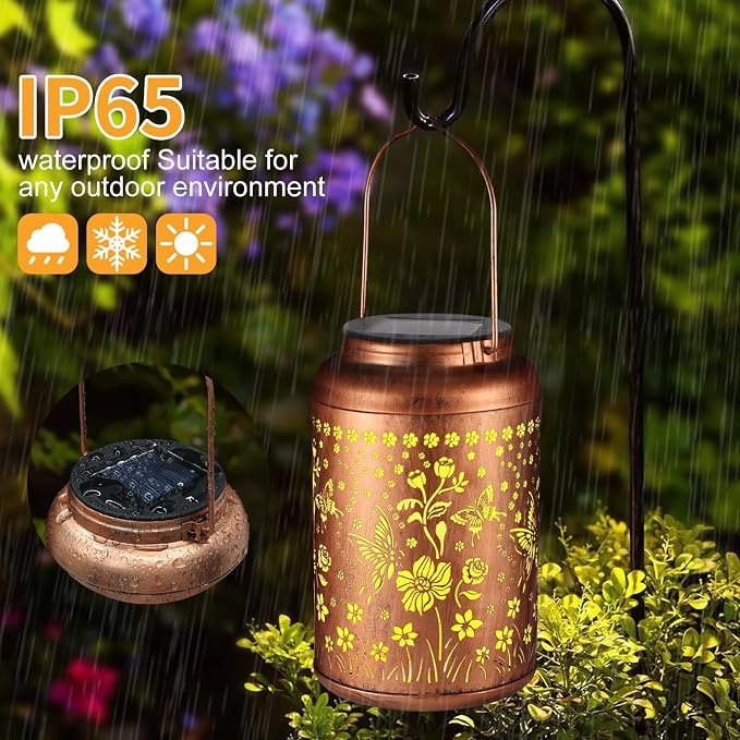 Solar Lantern Outdoor Hanging Lights Christmas Birthday Gifts - Image 4