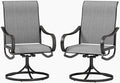 PHI VILLA Patio Swivel Dining Chairs Set of 2, Outdoor Chair by PHIVILLAThepioneerofcomfortablehouseholdsupplies