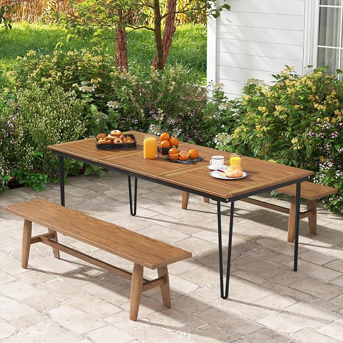 Tangkula 79 Inch Outdoor Dining Table - Image 9