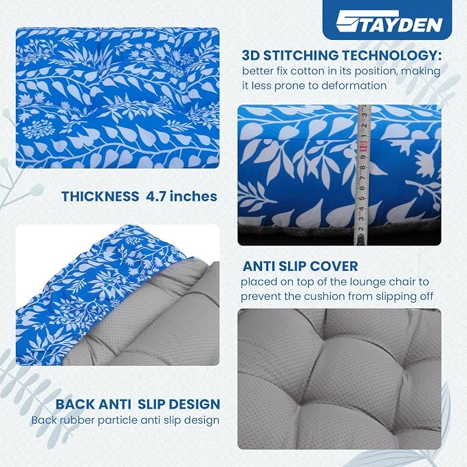 Outdoor Lounge Chair Cushions, Chaise Lounge Chair Cushions Replacement - Image 7