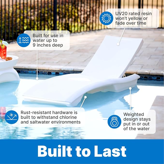 Step2 Vero Adjustable Back in-Pool Lounger - Image 5