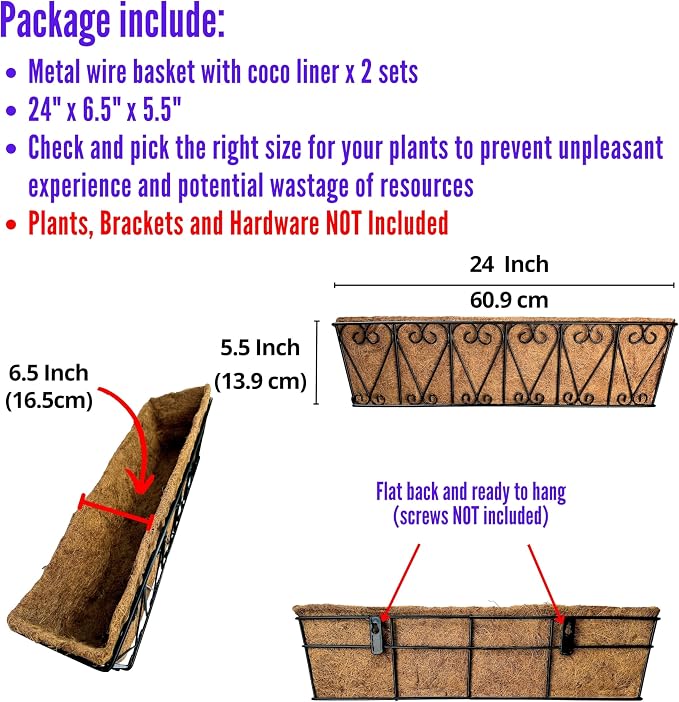 LaLaGreen Large Rail Planters - Image 2