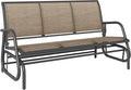 Outsunny 3-Person Patio Glider Bench, Outdoor Porch Glider Swing by Outsunny