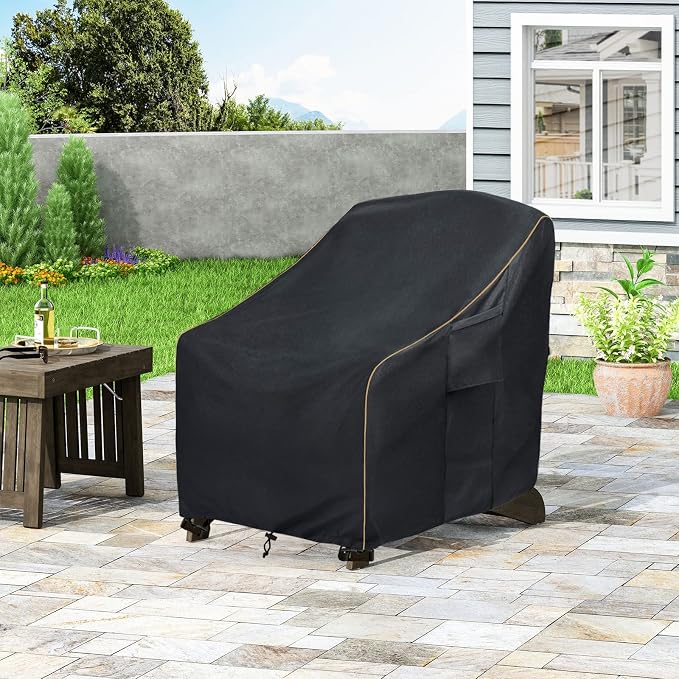 Patio Adirondack Chair Cover 2 Pack, Waterproof Heavy Duty Outdoor Chair Covers - Image 6