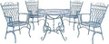 Safavieh PAT5003C Outdoor Collection Thessaly Victorian Antique Blue 5-Piece by SAFAVIEH