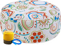 UPWELL Waterproof Inflatable Outdoor Ottoman Pouf, Portable Patio Footrest by Upwell
