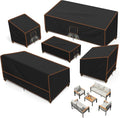 SUNICO Outdoor Patio Furniture Covers Set, 5 Piece Patio Covers by Unknown