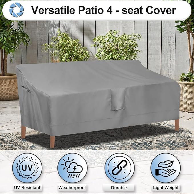 OutdoorLines Outdoor Waterproof Patio 4-Seater Couch Cover - Image 4