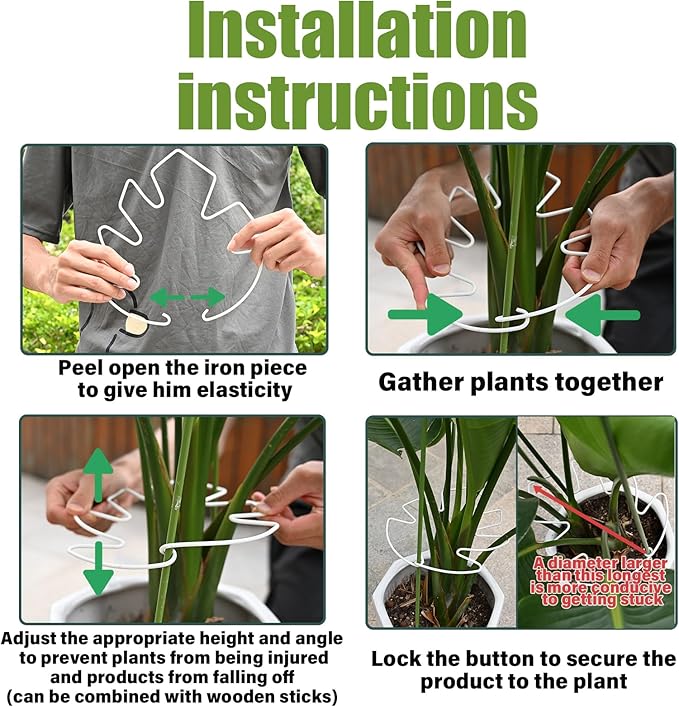 5PCS Monstera Plant Stem Support White 9 * 7.6in - Image 2