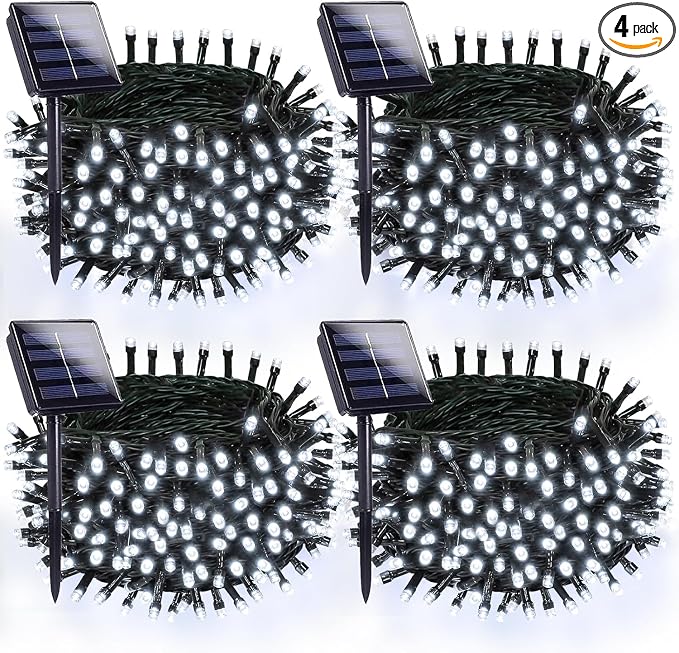 OZS 4 Pack 320LED Solar String Lights by OZS