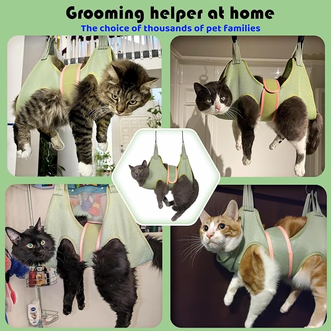 Guzekier Cat Grooming Hammock Harness - Image 5